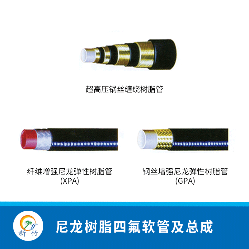 【新竹软管】尼龙树脂四氟软管及总成